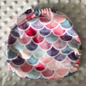 Pastel Mermaid Blue Pink OS Pocket Cloth Diaper by Mama Koala Cloth Diapers